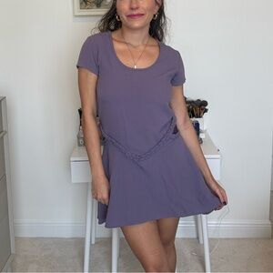 For Love & Lemons light purple small mini dress - size XS - sheer detail